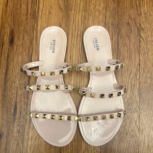 Steve Madden Pink Stud Jelly Sandal